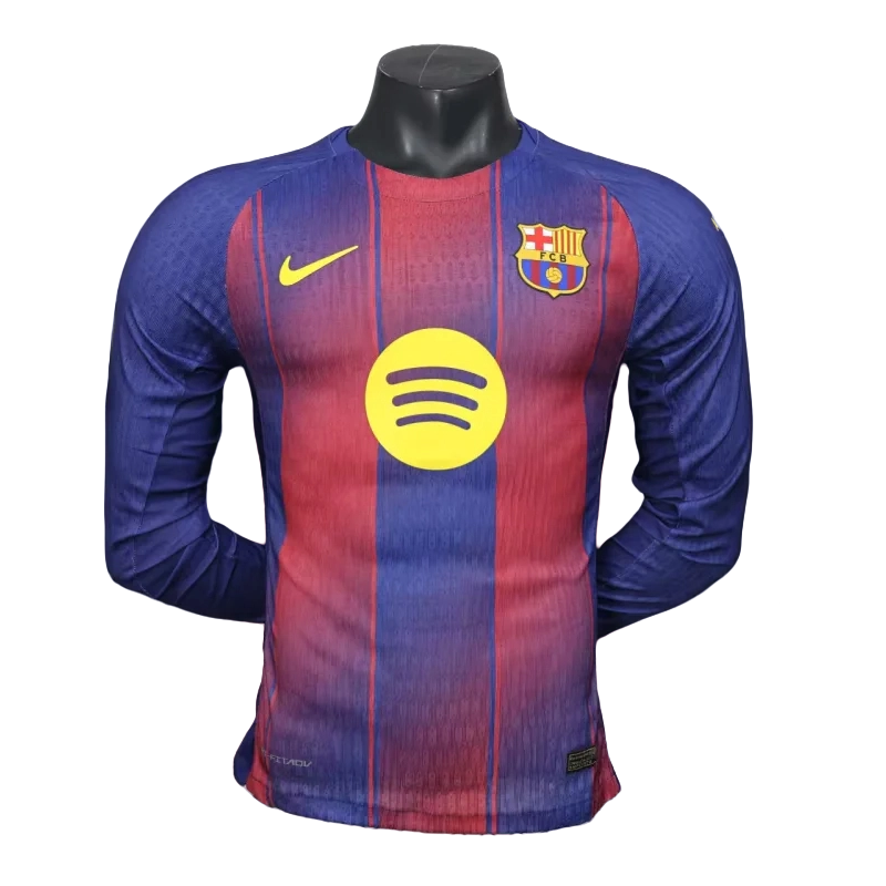 Barcelona Home Long Sleeve jersey Player Version 25/26