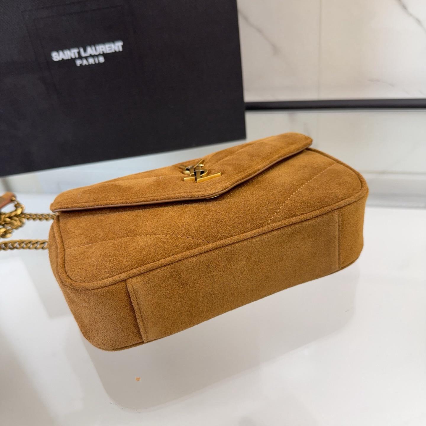 Saint Laurent ysl suede crossbody bag