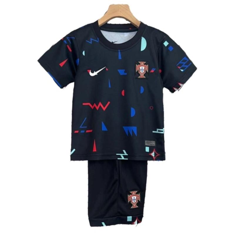 2024 Portugal Grey Training Kid Kits Youth Apparels Sport Jersey