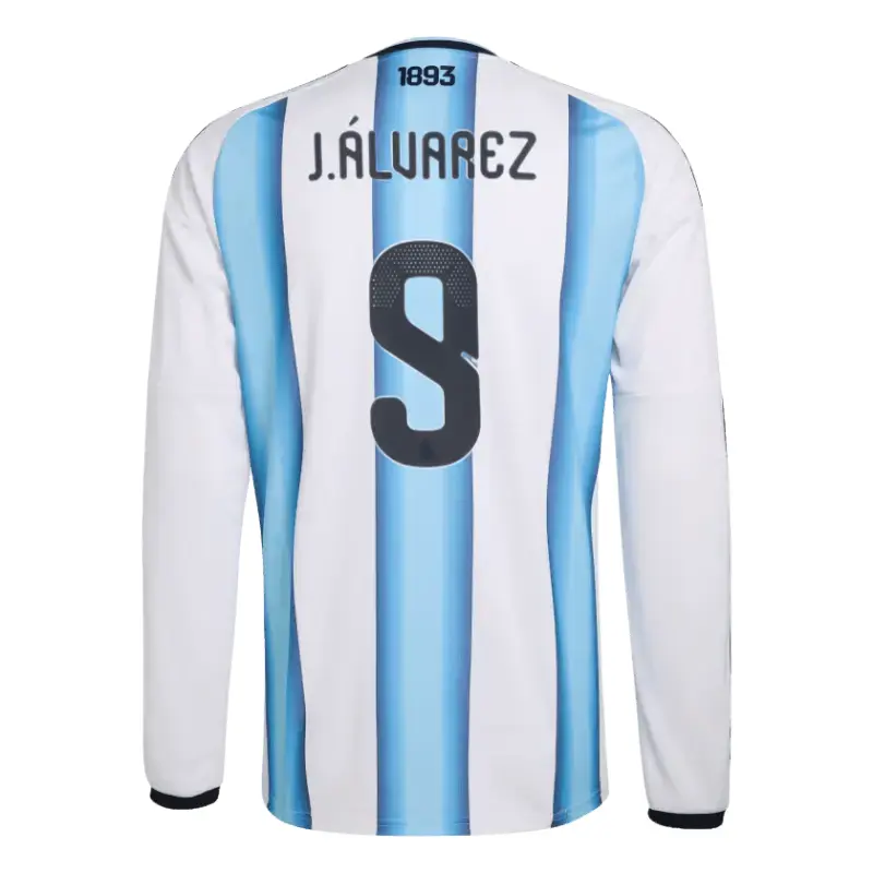 Julian Alvarez 2026 Argentina Long Sleeve Home Jersey