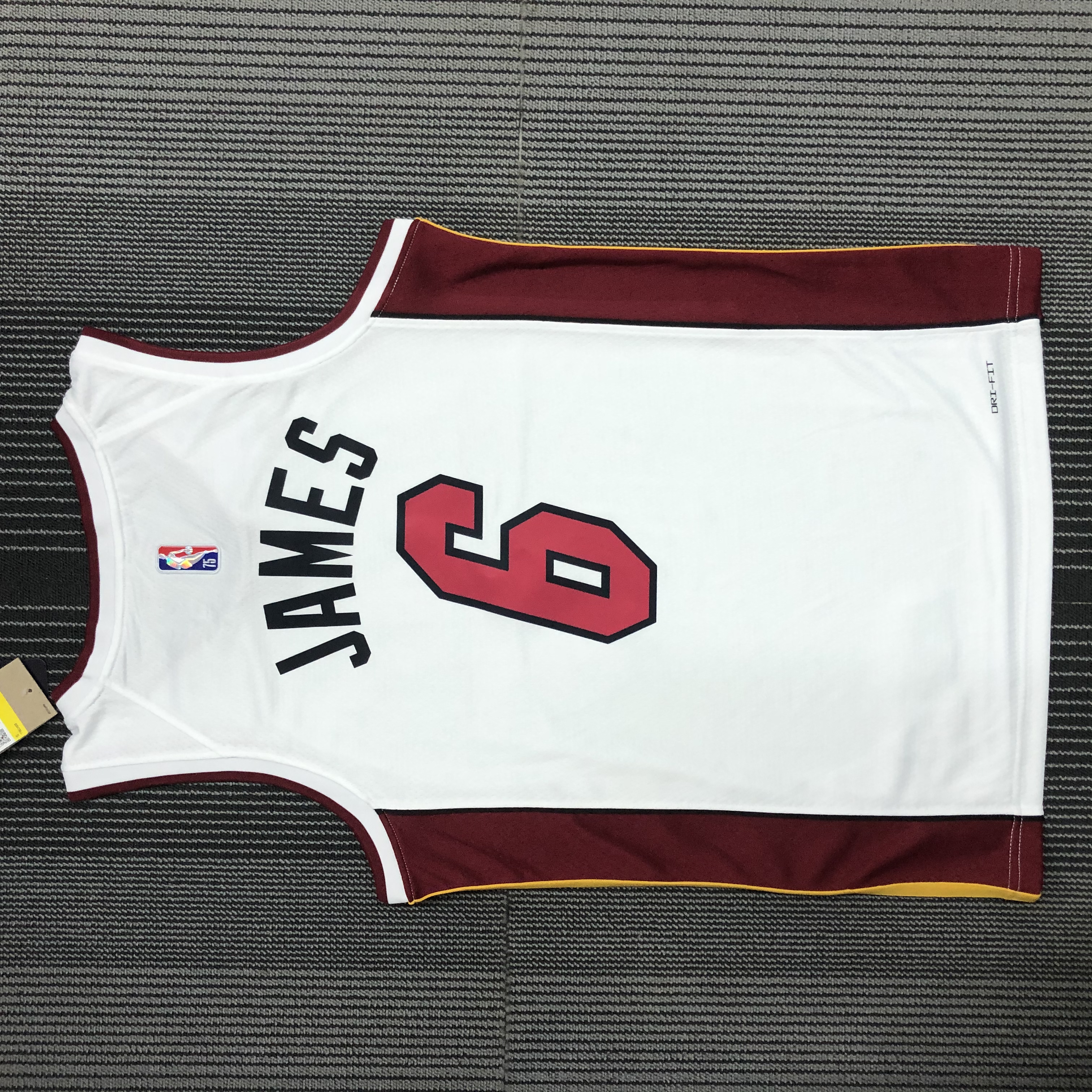 75TH anniversary  Miami Heat White  No.6 James