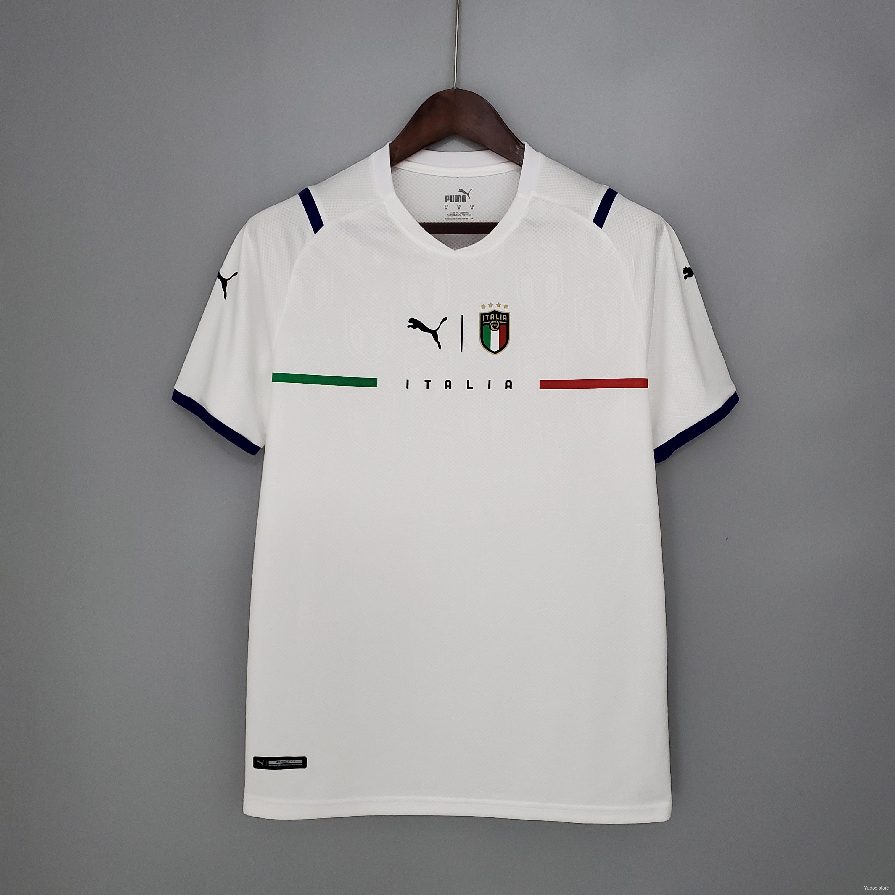 Retro 2020 Italy EURO White Away Soccer Jersey S-2XL