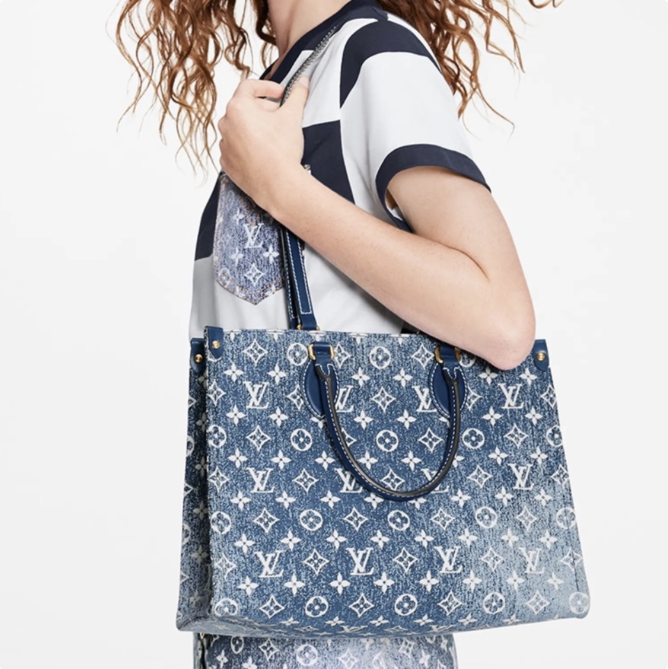 Louis Vuitton LV ONTHEGO Denim Bag