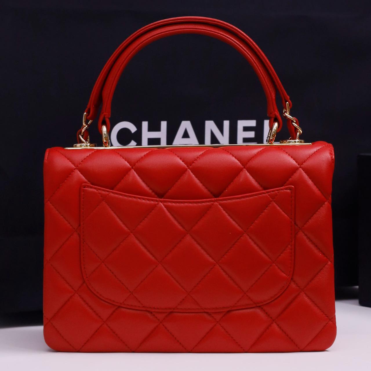 CHANEL Bright Red Crossbody Bag