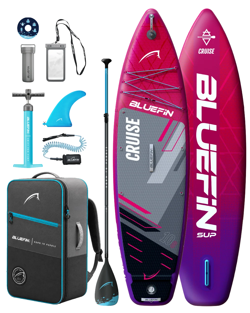 Cruise 10'8 Inflatable Paddleboard SUP - Red