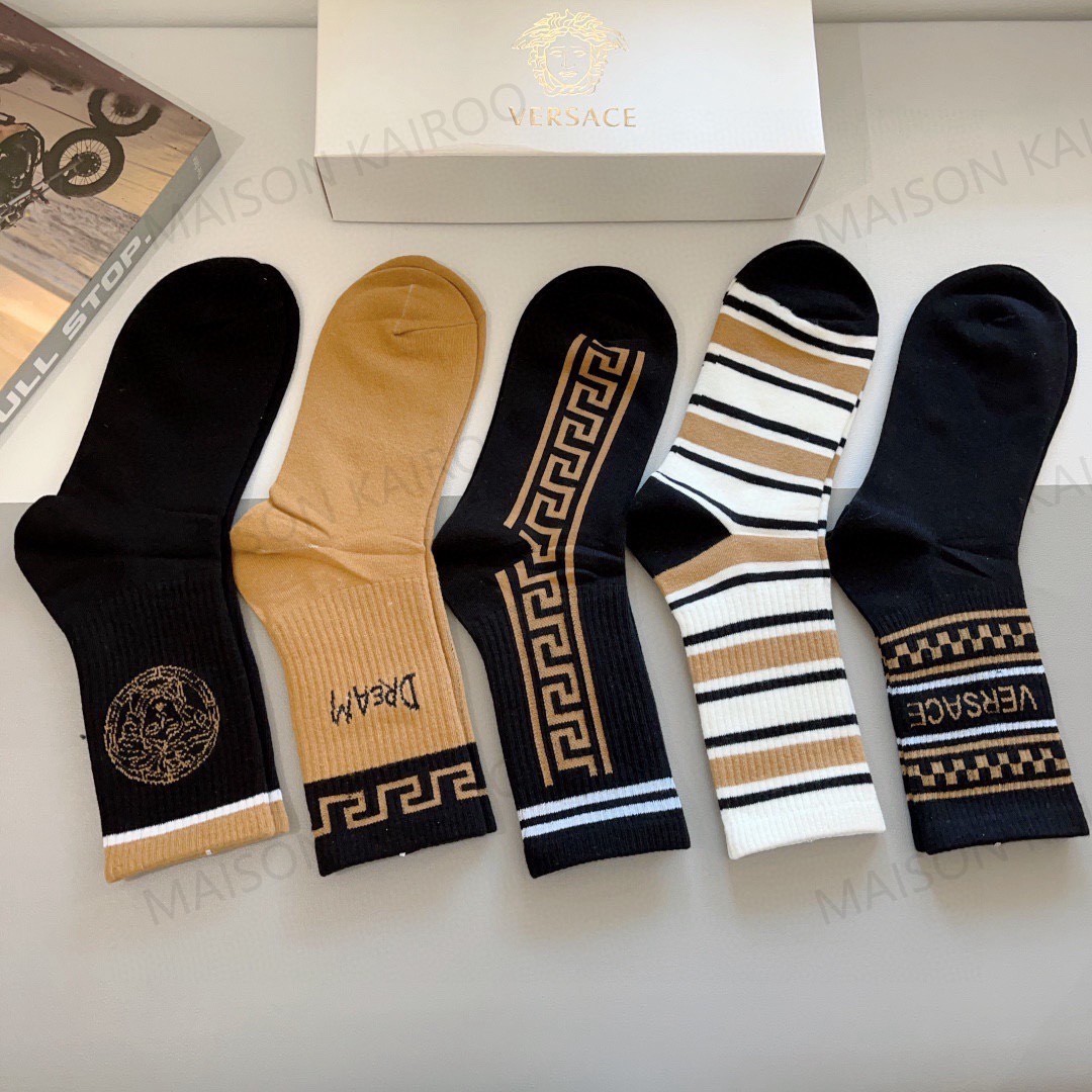 Versace Socks 5-Pack - KAIROO