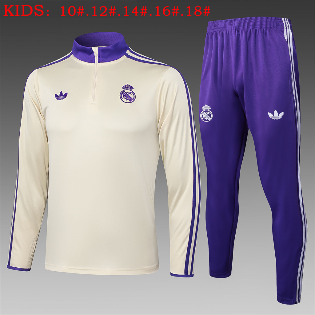 Real Madrid Kids Training Suit 25/26 | Soc Jersey - Premium Football Jersey
