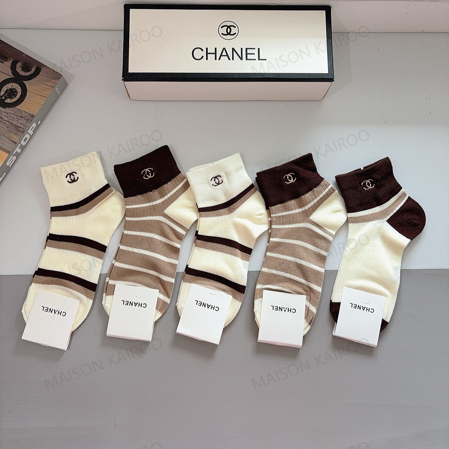 Chanel Socks 5-Pack - KAIROO