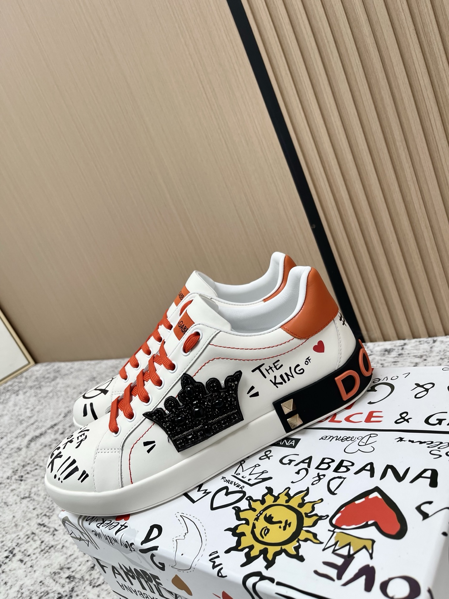 Dolce Gabbana Unisex Leather Sneakers