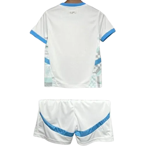24-25 Marseilles Home Soccer Kids Kit Jersey+Shorts