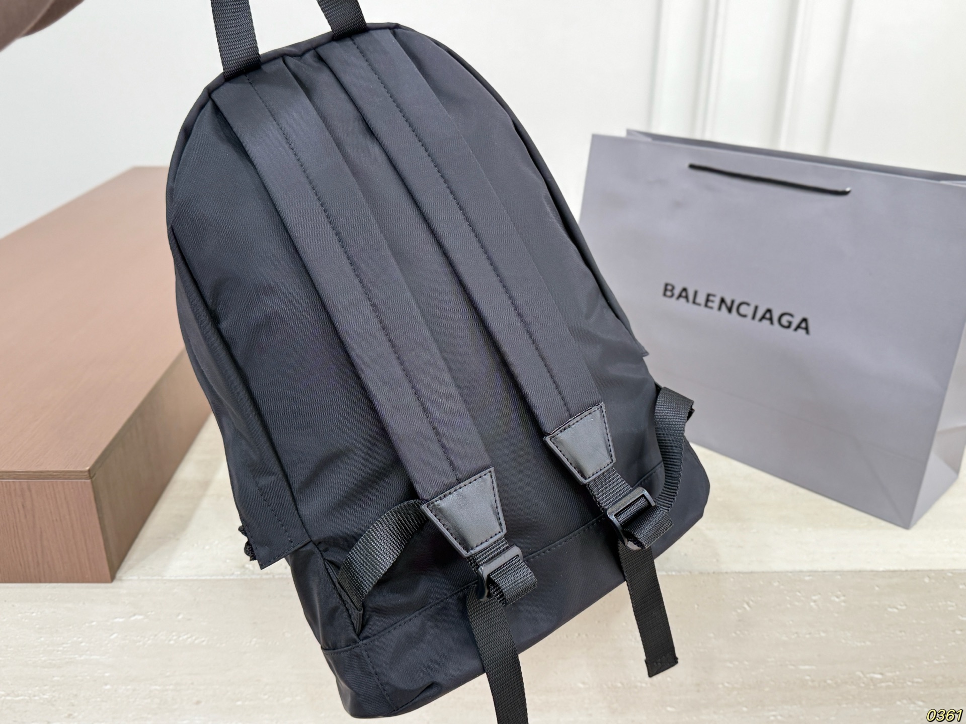 Balenciaga Explorer Logo Patch Recycled Nylon Backpack - KAIROO