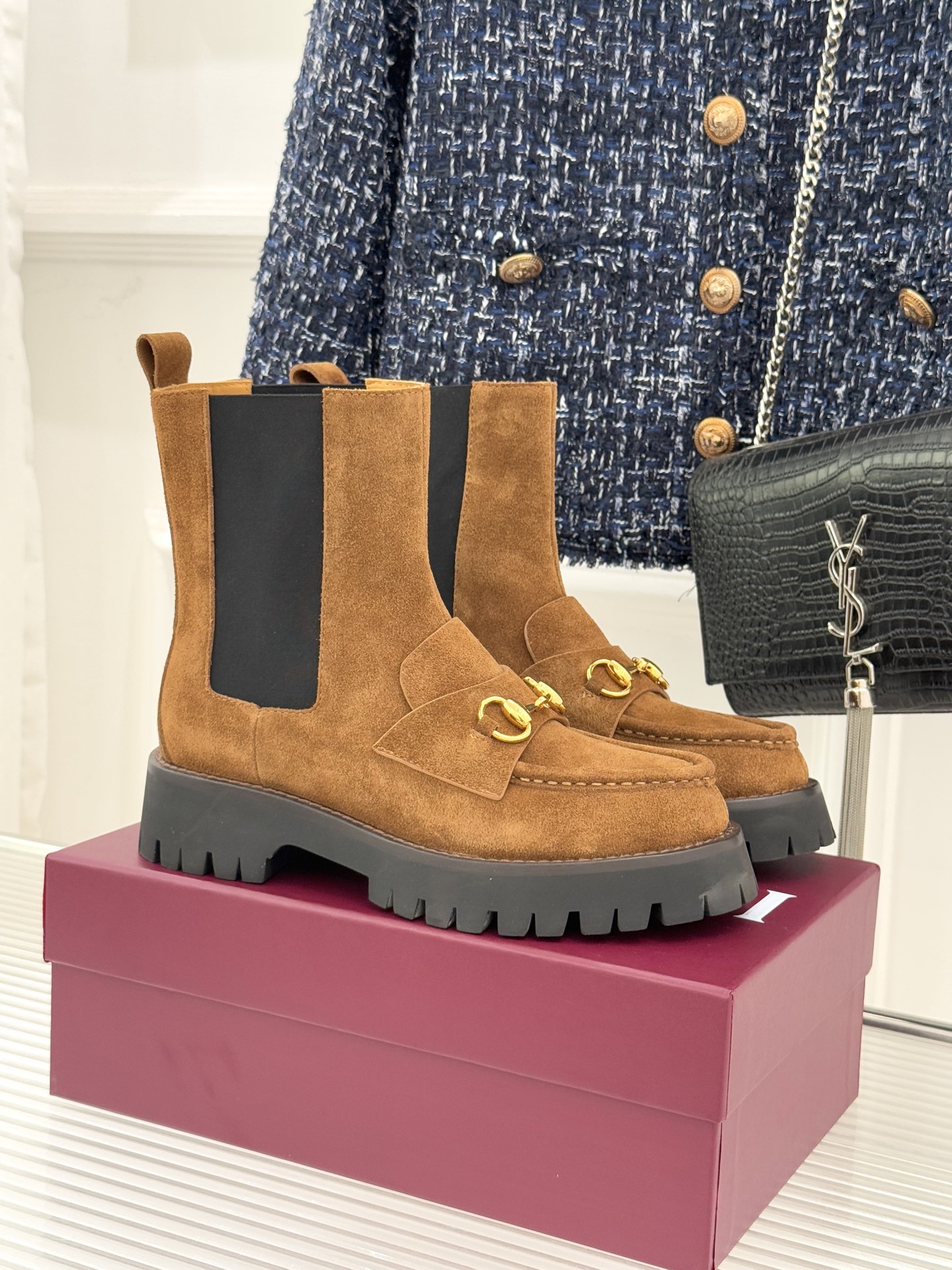 Women's Gucci ankle boot with Horsebit