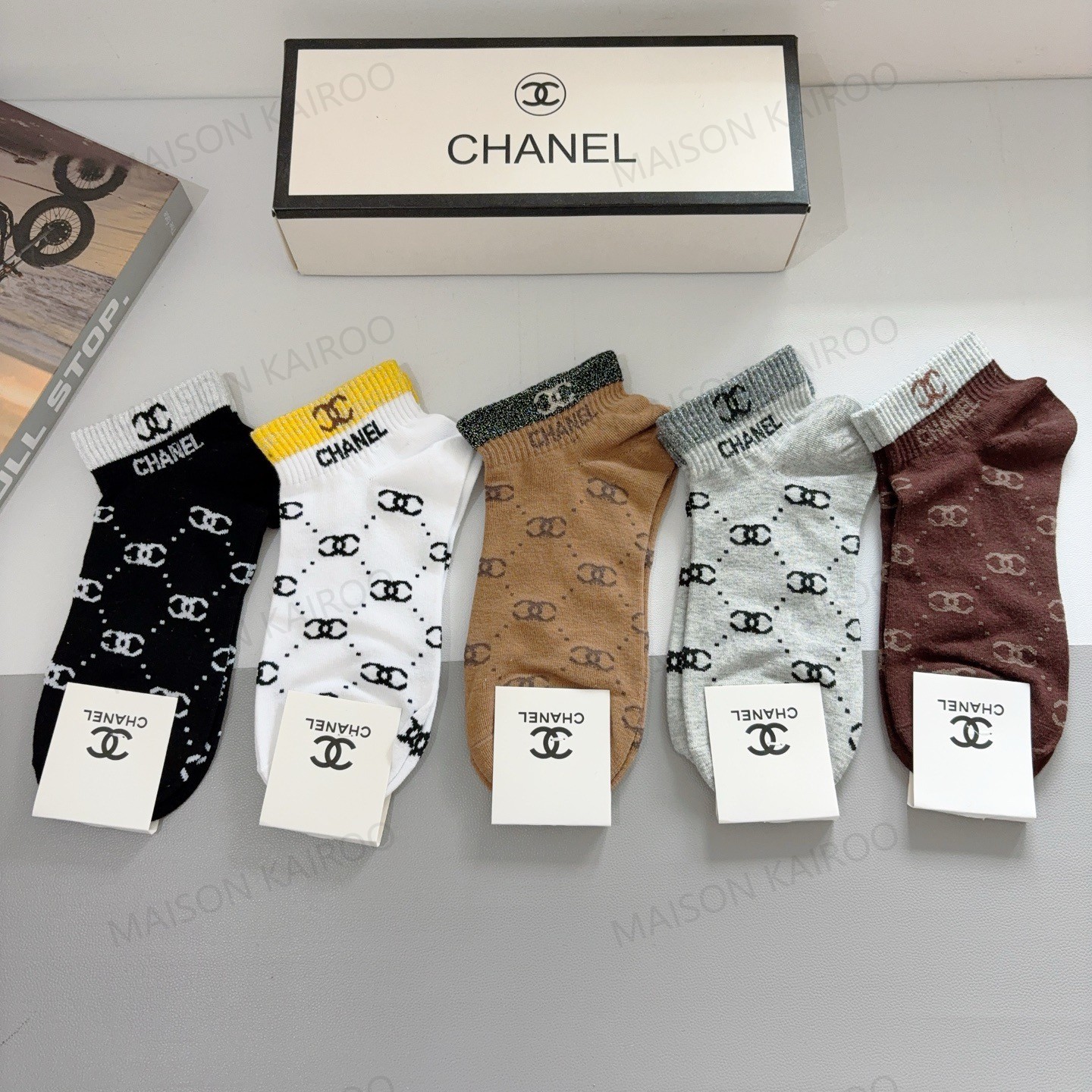 Chanel Socks 5-Pack - KAIROO