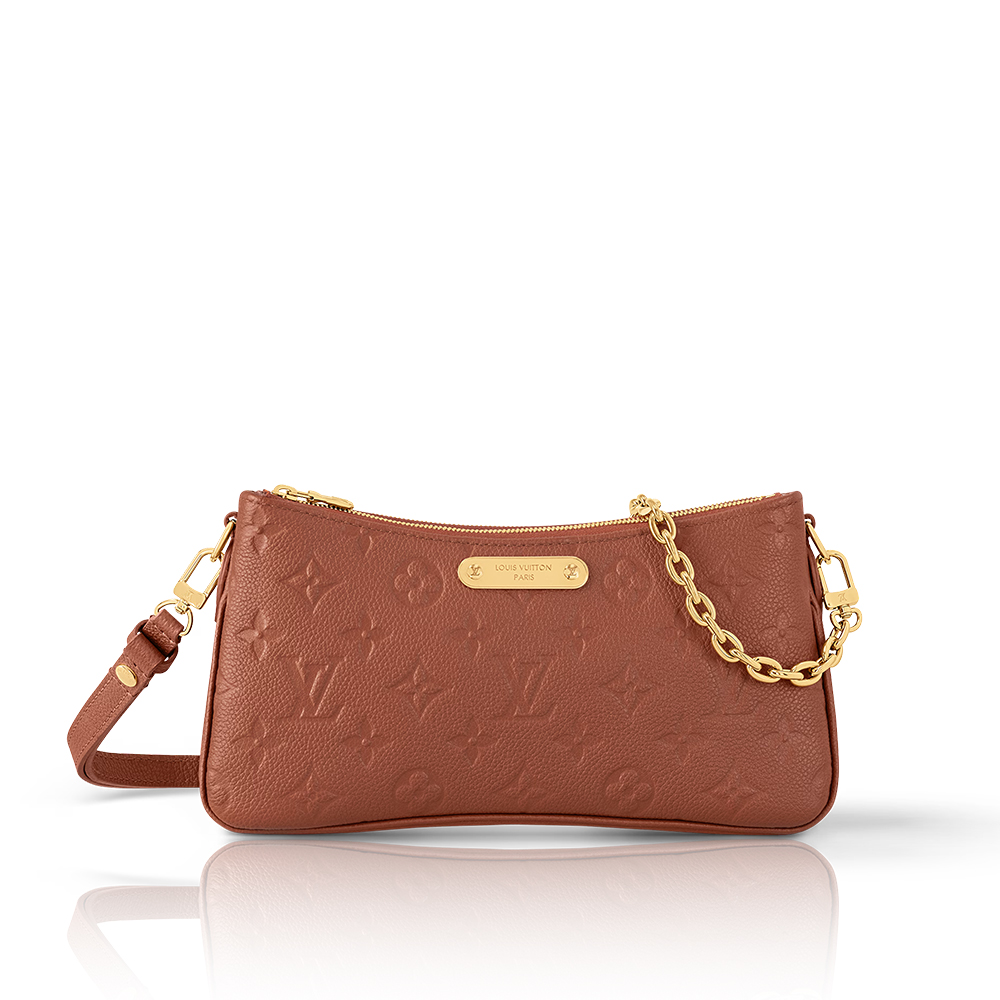 Louis Vuitton LV Honeycomb POCHETTE Monogram Embossed Leather Chain Shoulder Bag