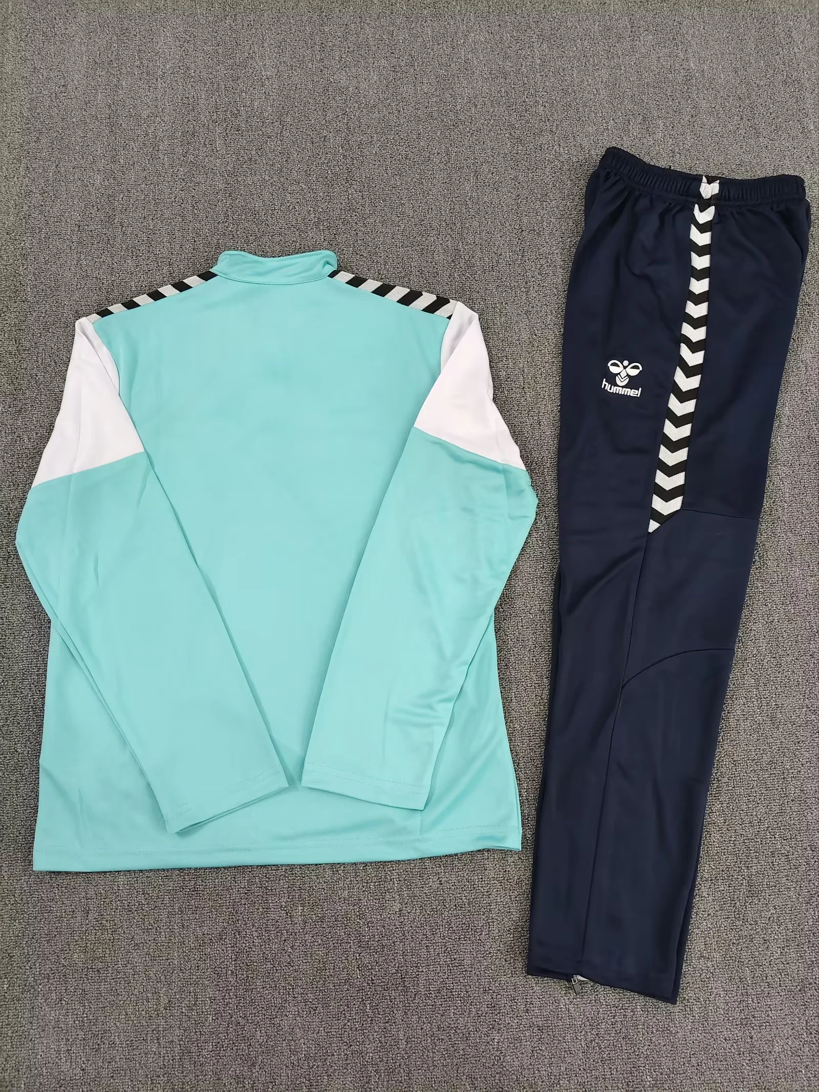 2025/2026 Real Betis Long Zipped Jacket Water Blue Football Shirt Set