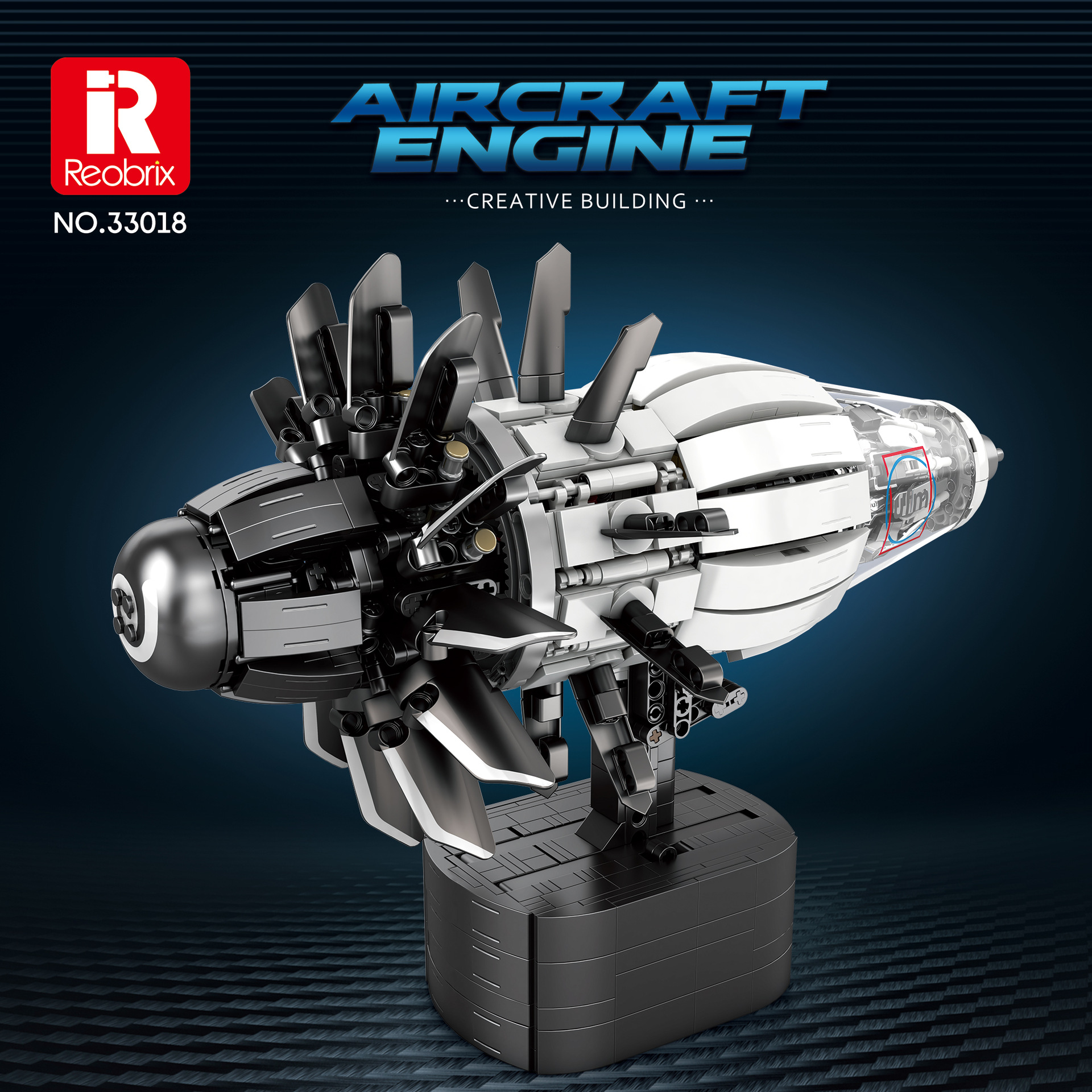 Reobrix 33018 - AIRCRAFT ENGINE With Motor