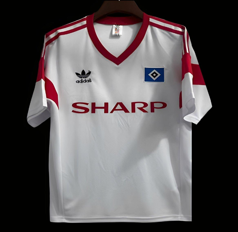 Retro 88/89 Hamburger SV Home Jerey S-XXL