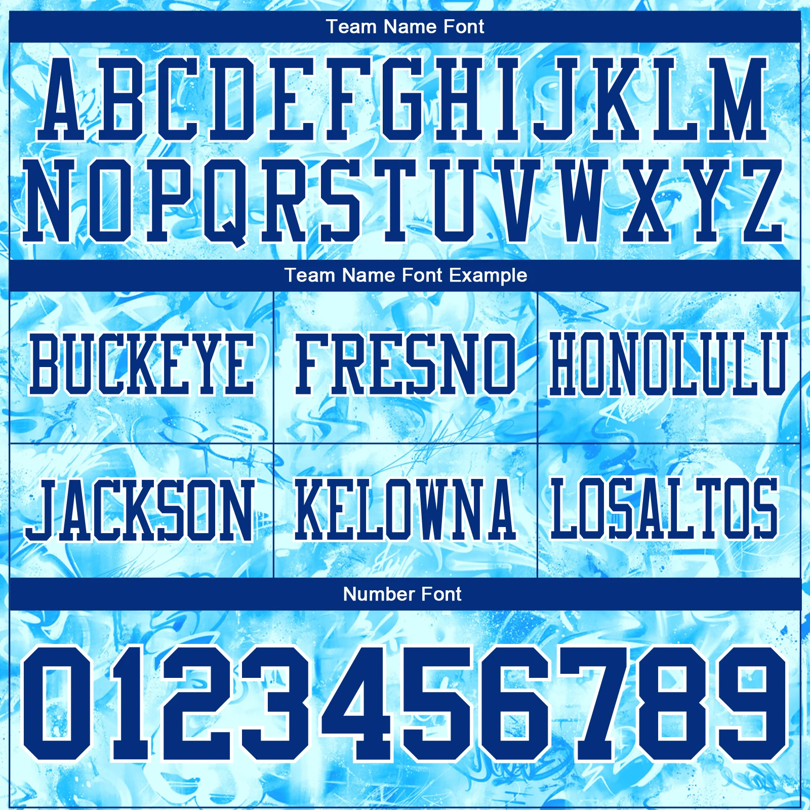 Custom Graffiti Pattern Thunder Blue-White 3D Pattern Scratch Authentic Football Jersey