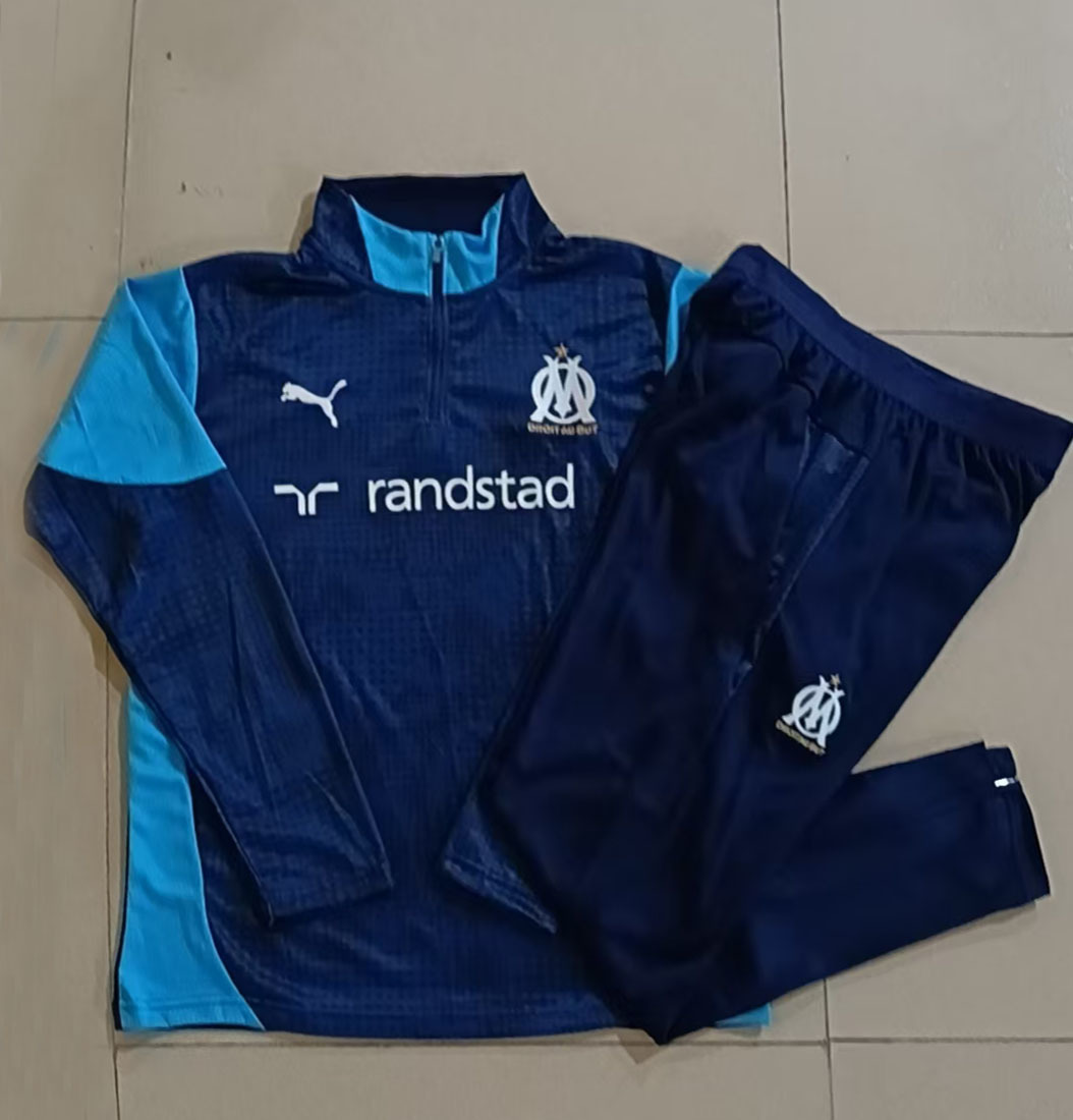 Marseille Kids Training Jersey Suit 25/26 | Soc Jersey - Premium Football Jersey