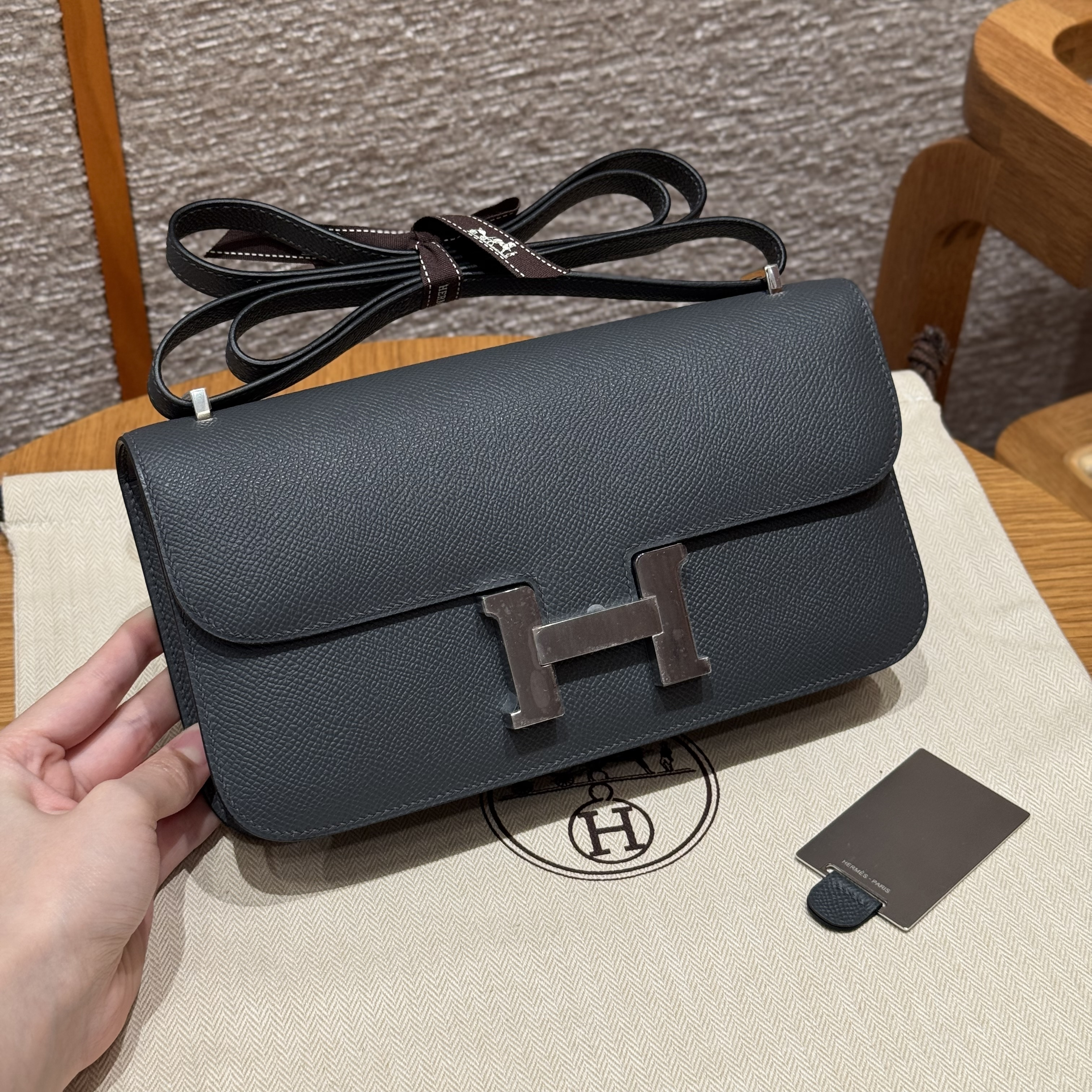 Hermes Gris Misty Epsom Constance Elan