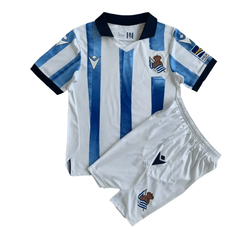 Kids Real Sociedad 2023/24 Home Kit Jersey+Shorts