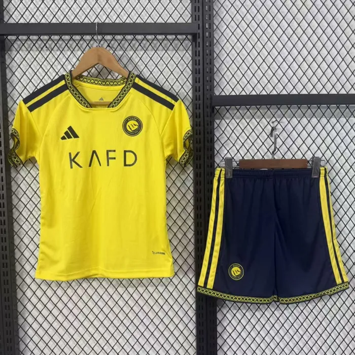 Kids Al Nassr Home Suit 26/27 | Soc Jersey - Premium Football Jersey