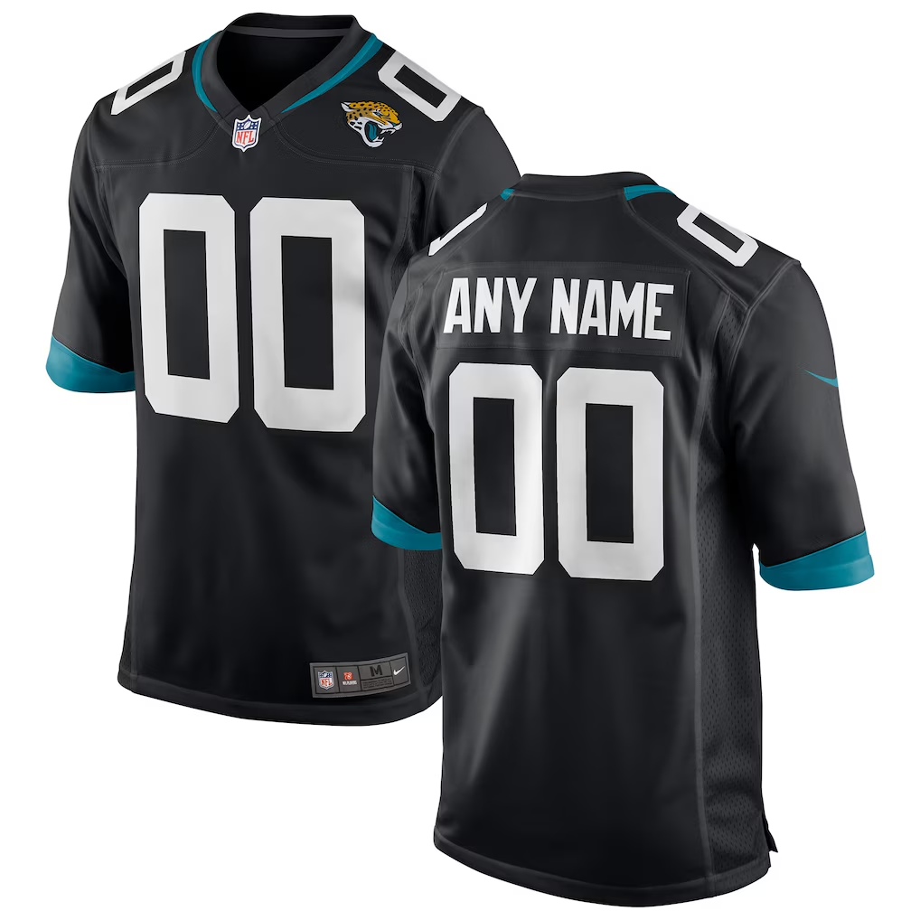 Customized Nike  White Jacksonville Jaguars Football Jersey White Black Game Jersey