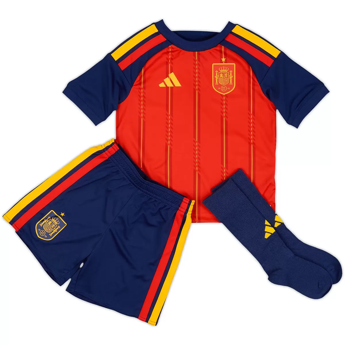 Kids Spain Home Jersey Suit & Socks World Cup 2026