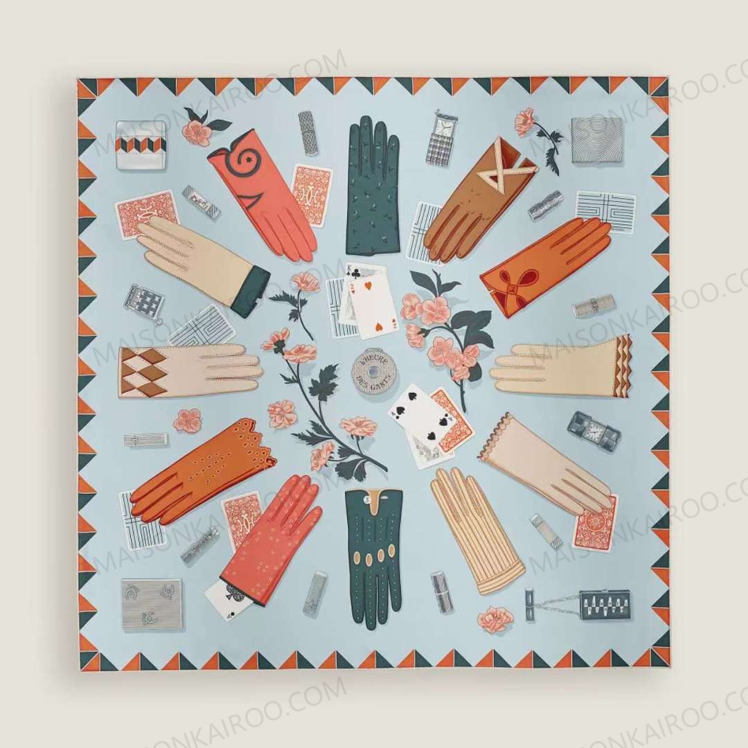 Hermes Gants Vintage‑Gloves 90 Silk Scarf - KAIROO