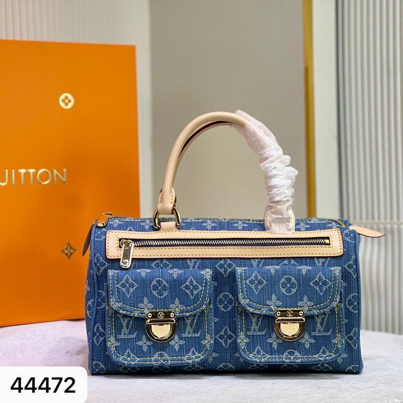 Louis Vuitton LV Monogram Neo Speedy Denim Shoulder Bag Handbag