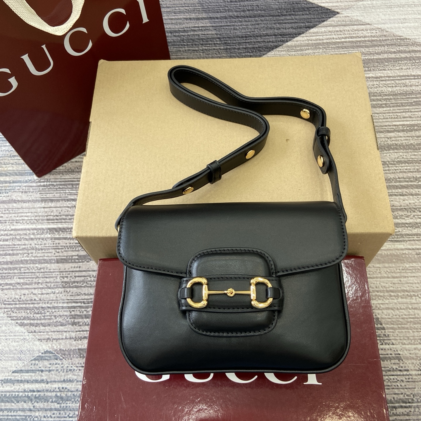 Gucci Bags Horsebit 1955 Aura Original Soft Leather 847064 (10A Mirror Version)