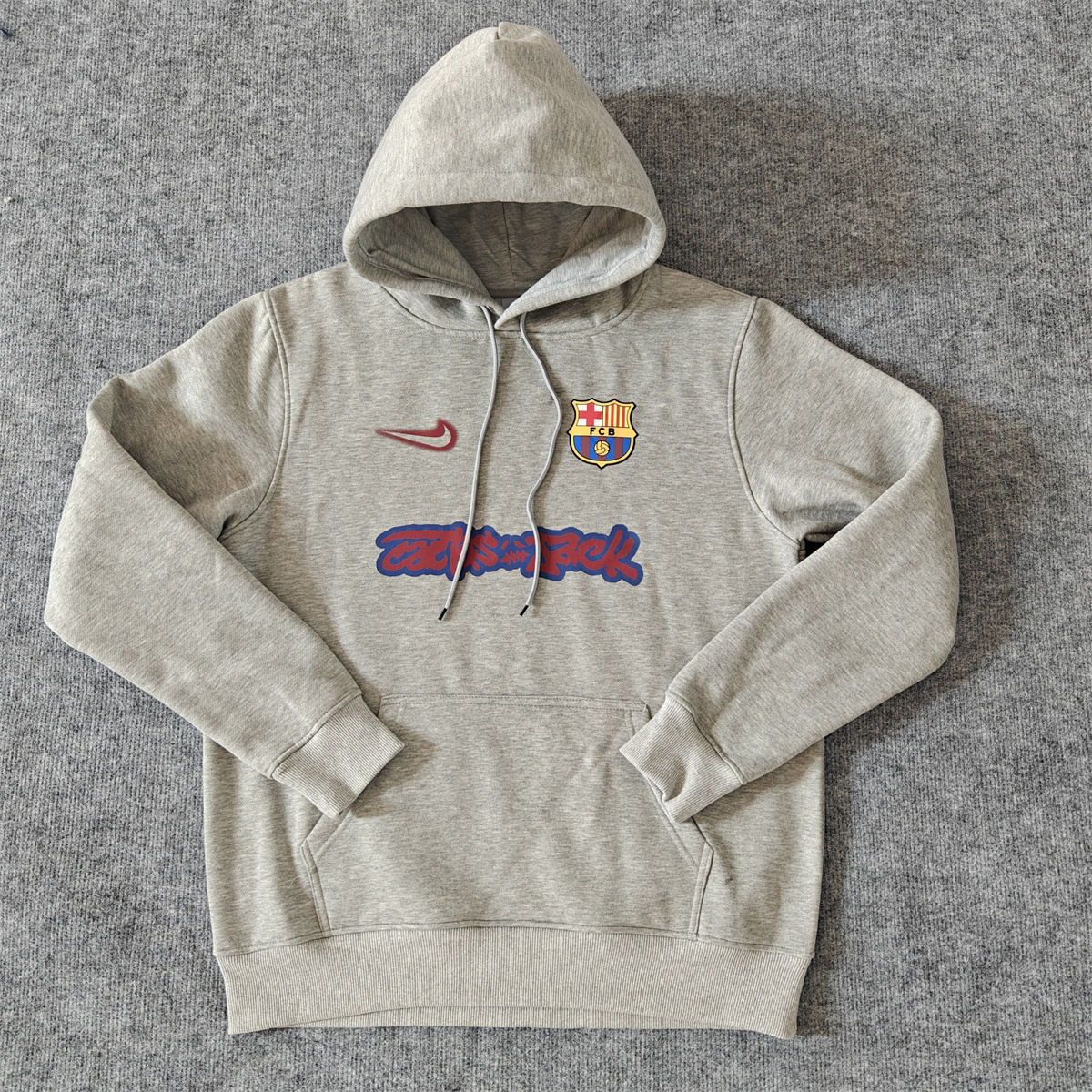 Barcelona X TRAVIS SCOTT Fleece Lined Hoodie Sweatshirt Training Jersey 25/26 (Multiple colors)