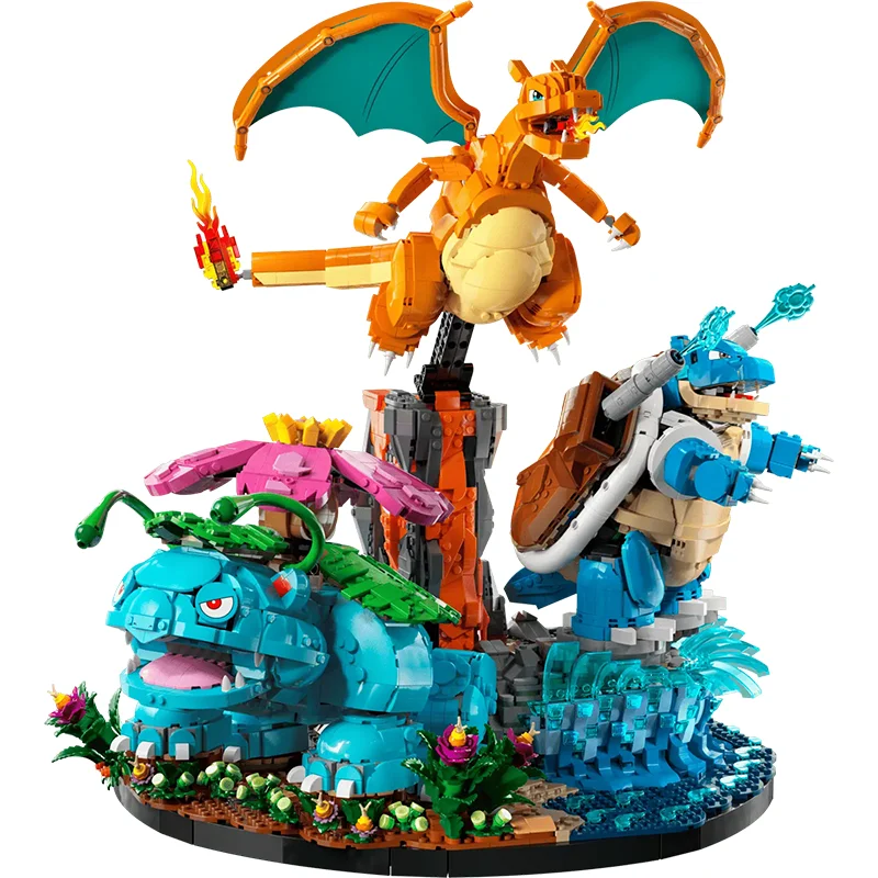 Jiestar 37753 - Venusaur, Charizard and Blastoise