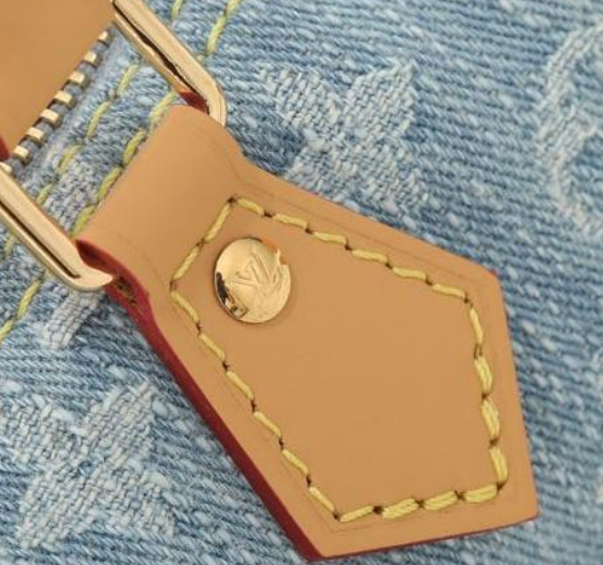 Louis Vuitton LV-Nano Speedy Light Denim Handbag