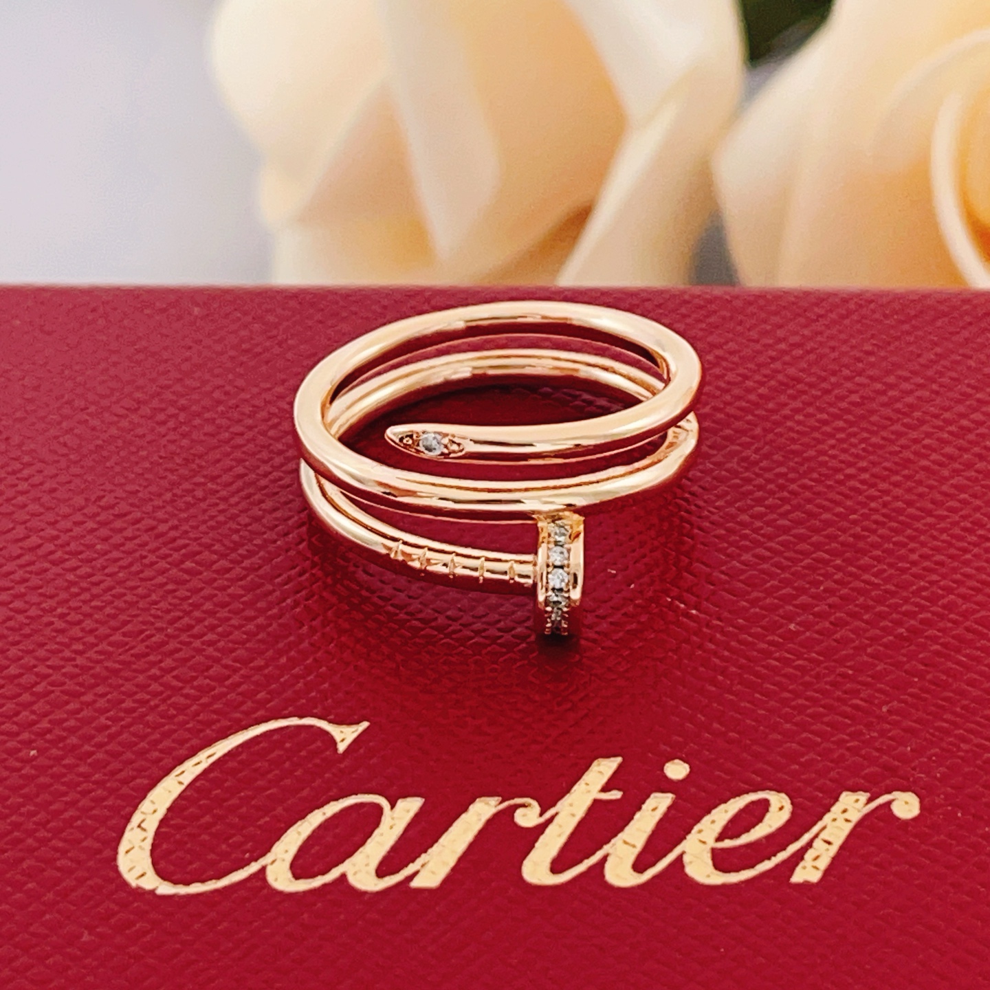 Cartier Fashion Designer Ring-Pink gold