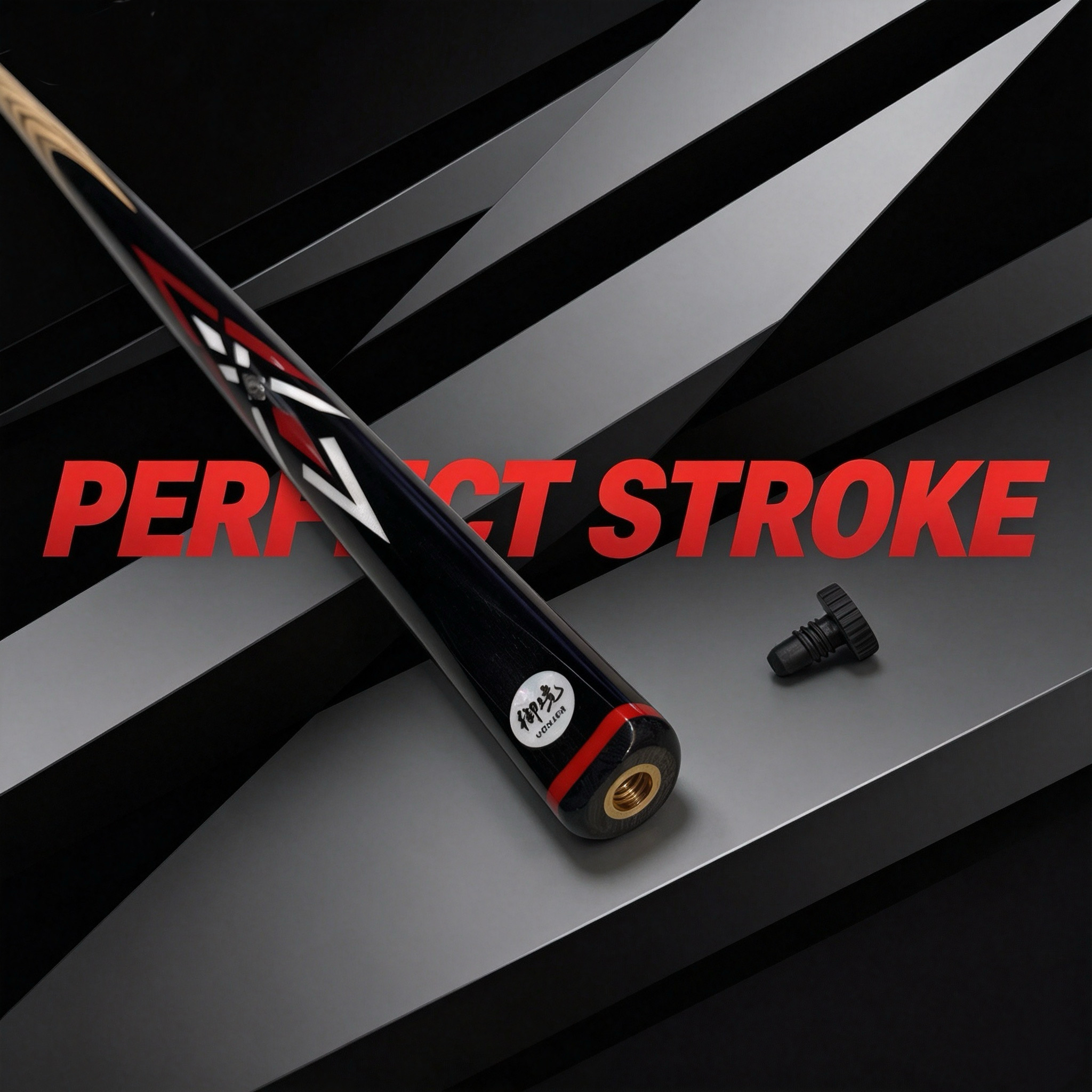 Dawn Professional Snooker Cue 3/4 Jointed – Handcrafted Ash Shaft, Inlay Grip & Small Tip | Tournament-Grade Cue