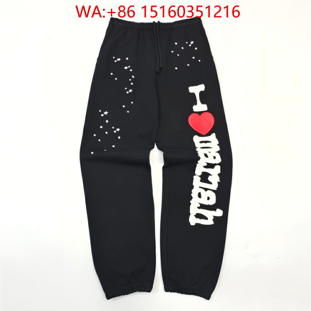 1:1 SP5DER WORLDWIDE Hoodie and Sweatpant 03 Collection for men, Streetwear Tracksuit
