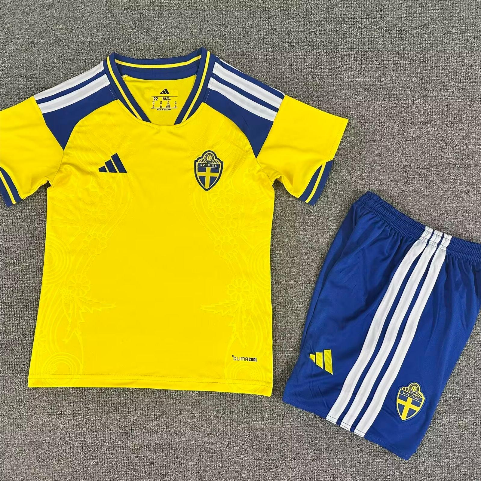 Kids Sweden 2026 Home Jersey