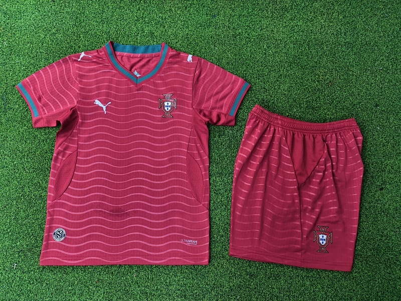Player 2026 Kids Portugal Home Jersey 16-28
