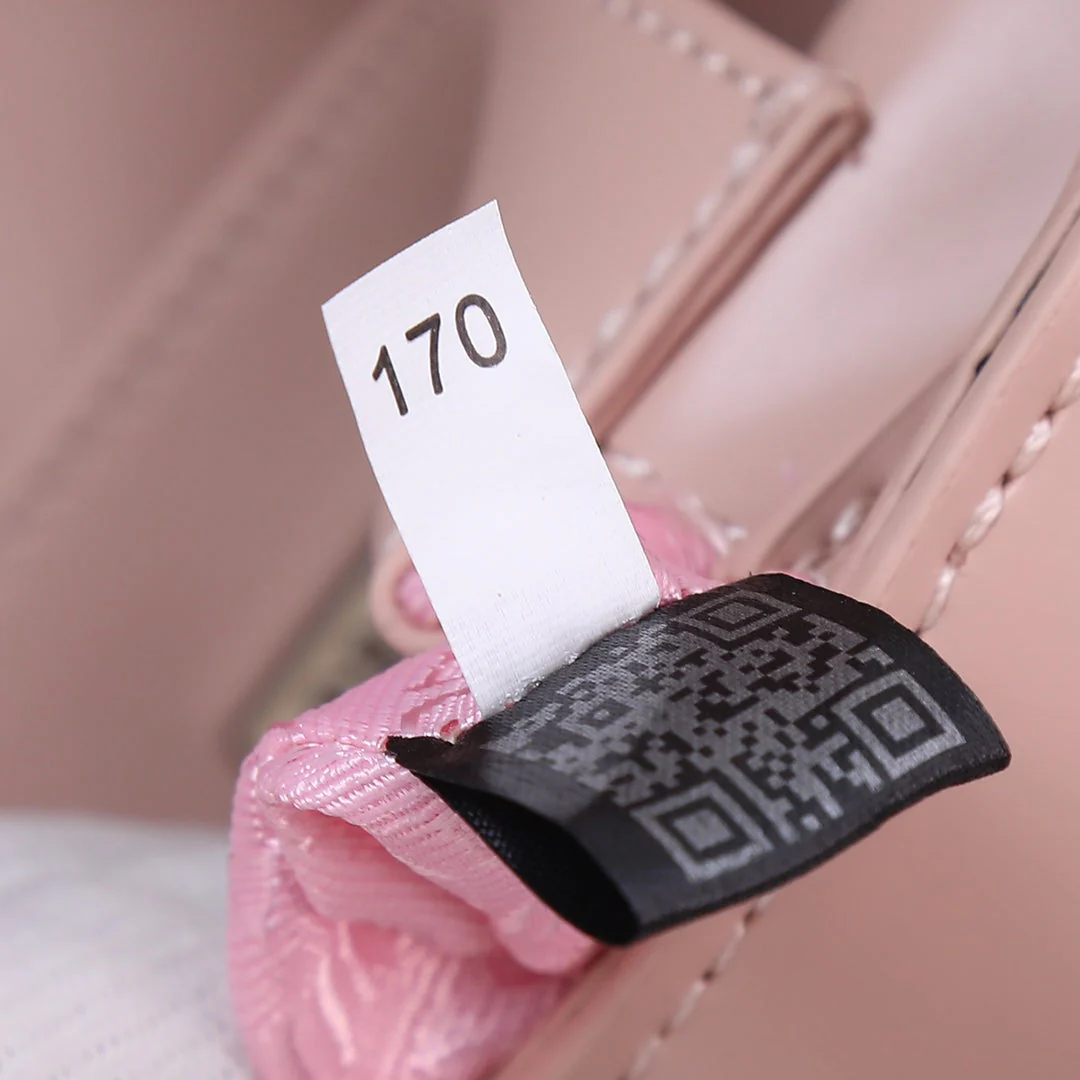 Prada 23 BAG IN LIGHT PINK CALFSKIN SILVER HARDWARE