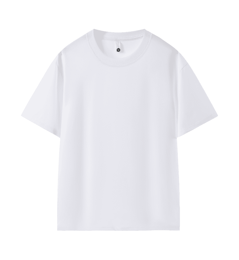 Roupas personalizadas Camiseta de manga curta com gola redonda e cor sólida