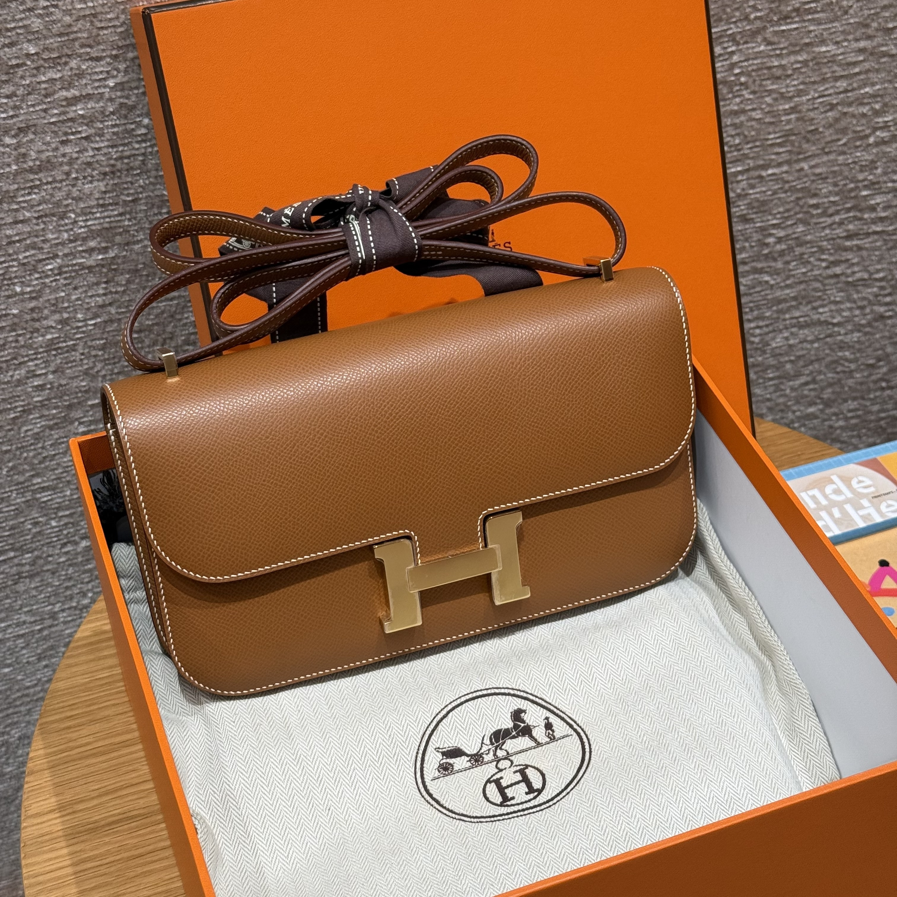 Hermes Gold Epsom Constance Elan