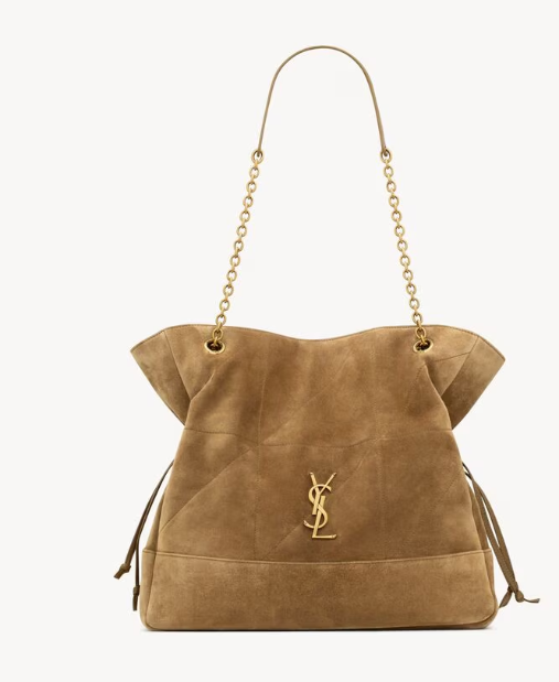 Saint Laurent Golden Leaf Suede Large Jamie Bag 809824