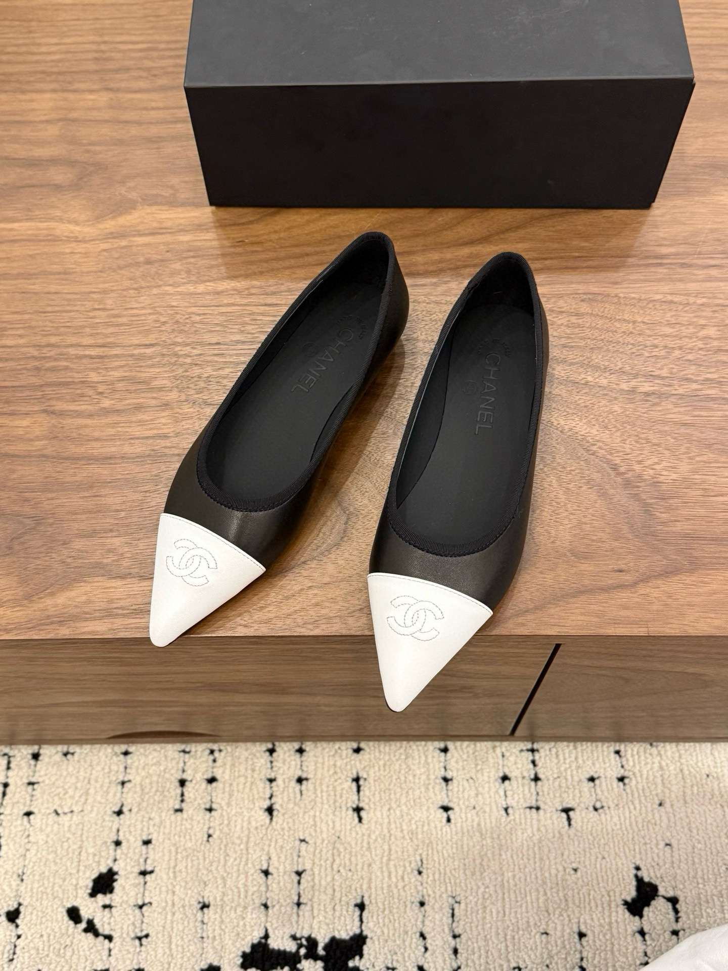 Chanel Leather Ballet Flats