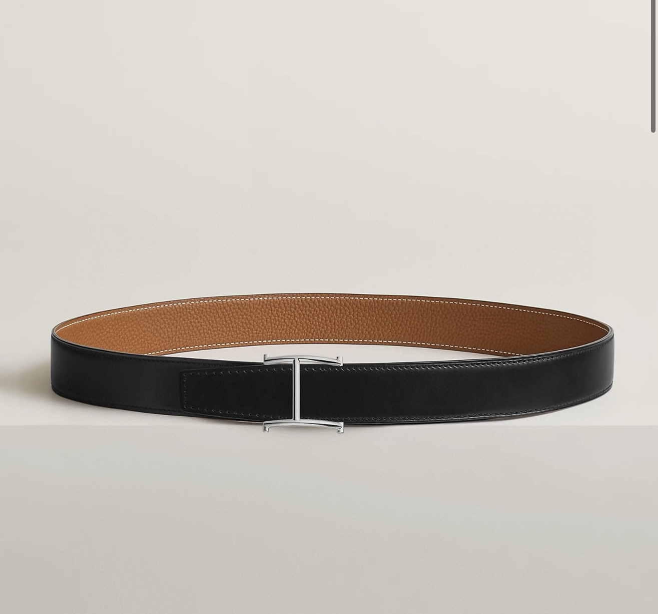 Hermes Serif Reversible Leather Belt 32mm