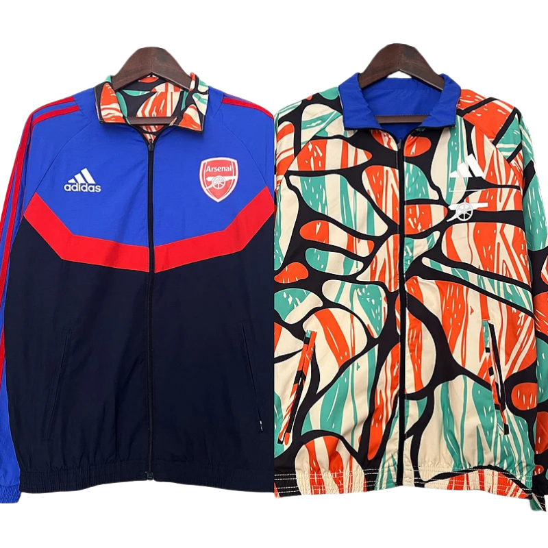 Arsenal Reversible Windbreaker blue Soccer Jersey 2024-2025