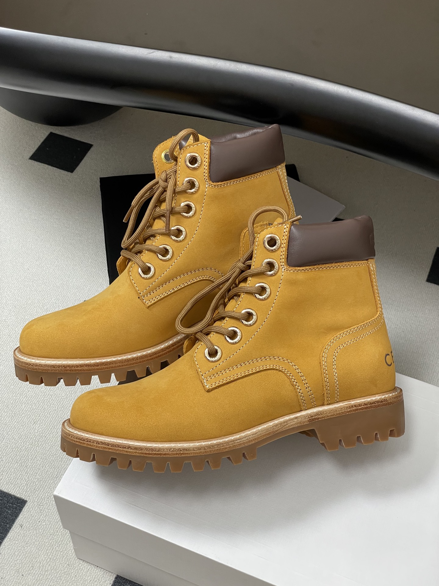 Celine Men's Leather Boots