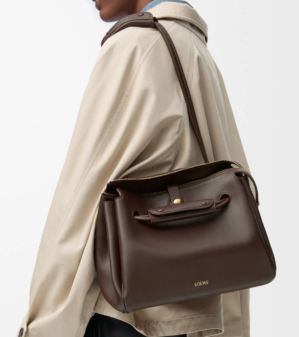 Loewe Medium Madrid Handbag in Nappa leather-Dark brown