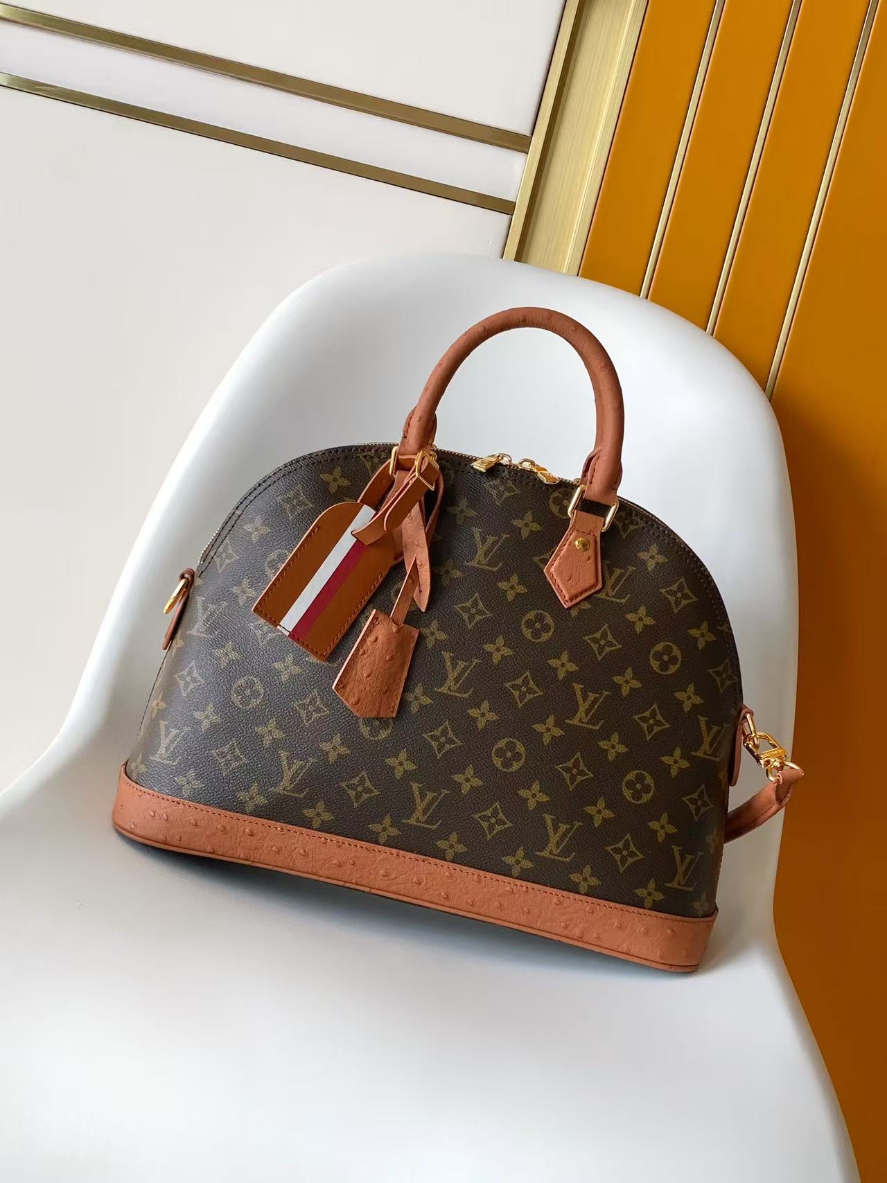 Louis Vuitton Monogram Pattern Alma Medium Handbag