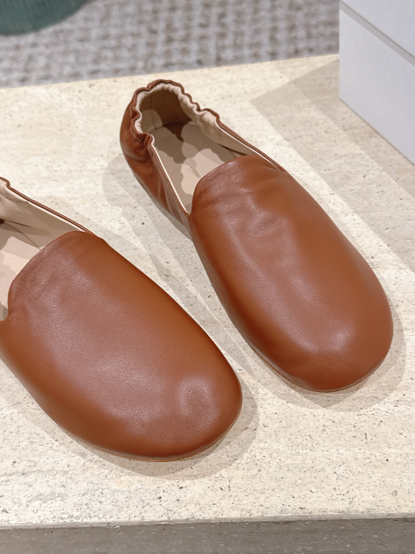 The Row Casa Slip-on Lambskin Ballet Flat